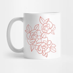 Peonies red Mug